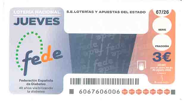 Décimo 56721 del sorteo 67-20/08/2026 Jueves
