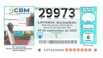 Décimo 29973 del sorteo 76-20/09/2025 Sábado