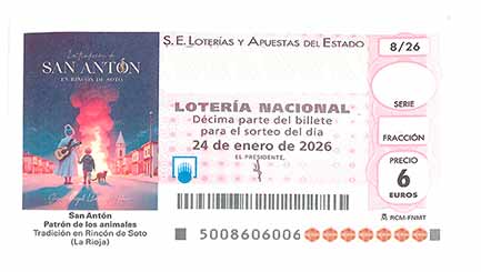 Décimo 08842 del sorteo 8-24/01/2026 Sábado