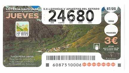 Décimo 24680 del sorteo 87-30/10/2025 Jueves