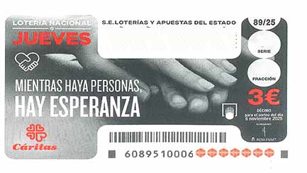 Décimo 09567 del sorteo 89-06/11/2025 Jueves