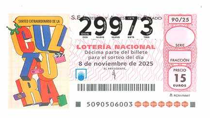 Décimo 29973 del sorteo 90-08/11/2025 Sábado
