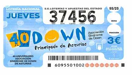 Décimo 37456 del sorteo 95-27/11/2025 Jueves