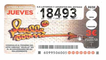 Décimo 18493 del sorteo 99-11/12/2025 Jueves