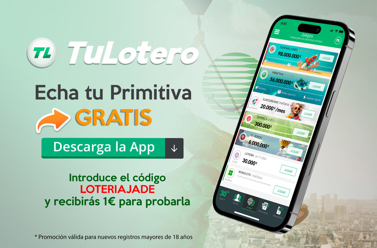 Ir a https://tulotero.onelink.me/2056477424/b7d142c8?codigo=loteriajade,  Imagen 1 para promocinar la tienda LOTERIA JADE