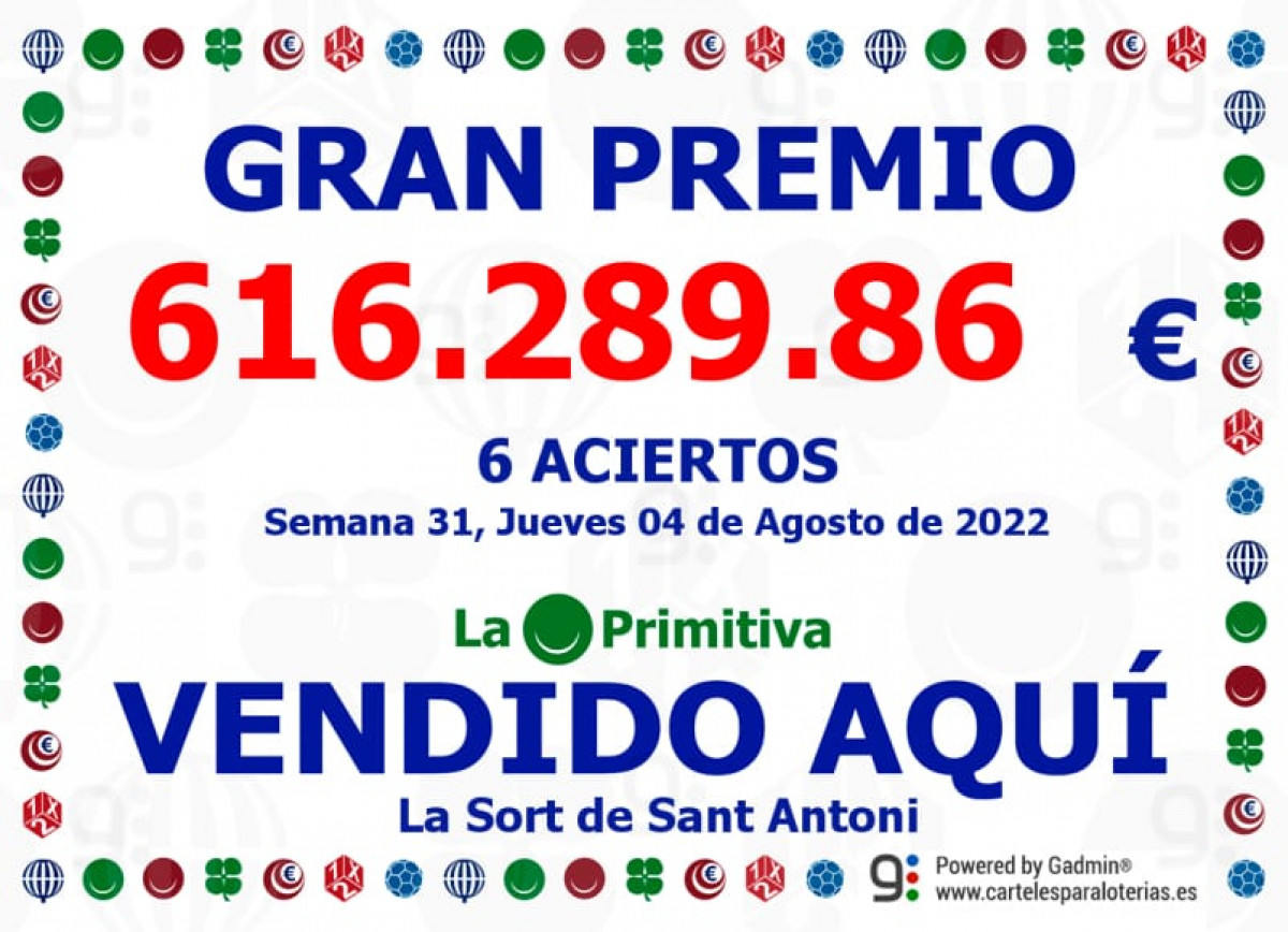    Imagen 3 para promocionar la tienda Lotería La Sort de Sant Antoni